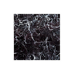 Atmosphera Lot de 2 Stickers Effet Marbre Plaque 30x30cm Noir