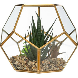 Atmosphera Plante Artificielle & Terrarium Déco Julie 17cm Or