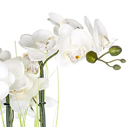 Atmosphera Composition Florale & Vase Orchidée 53cm Argent
