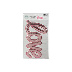 Atmosphera Sticker Ballon Love 24x47cm Rose