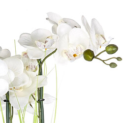 Atmosphera Composition Florale & Vase Orchidée 53cm Argent
