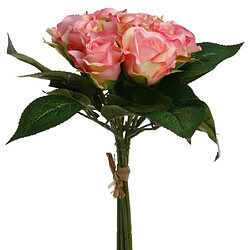 Atmosphera Bouquet de Fleurs 9 Roses 25cm Rose