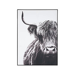 Mes Toile murale tête de yack 103,5x142,5 cm noir et blanc