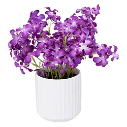 Atmosphera Composition Florale & Vase Violette 27cm Violet