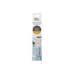 Atmosphera Lot de 3 Stickers de Tiroirs Fleurs 22x80cm Bleu