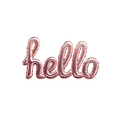 Atmosphera Sticker Ballon Hello 22x40cm Rose