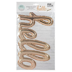 Atmosphera Sticker Ballon Hello 22x40cm Or