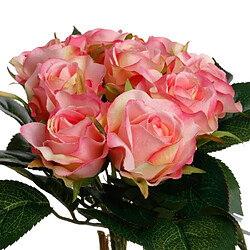 Atmosphera Bouquet de Fleurs 9 Roses 25cm Rose