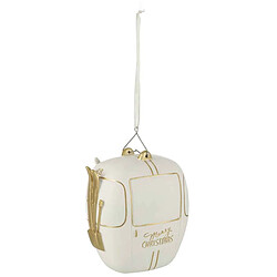 Paris Prix Boule de Noël Téléphérique 20cm Blanc & Or