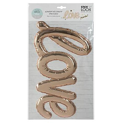 Atmosphera Sticker Ballon Love 24x47cm Or