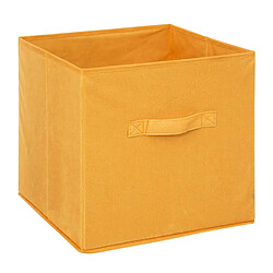 Five Simply Smart Boîte de Rangement Carrée Velours Mix n'Modul 31x31cm Jaune