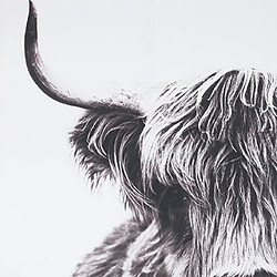 Mes Toile murale tête de yack 103,5x142,5 cm noir et blanc