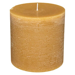 Atmosphera Bougie Cylindrique Rustic 10cm Jaune