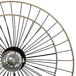 Atmosphera Applique Murale en Métal Design Alara 45cm Noir