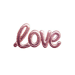 Atmosphera Sticker Ballon Love 24x47cm Rose