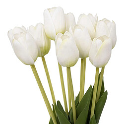 Atmosphera Bouquet de Fleurs Artificielles Tulipes 48cm Blanc