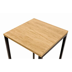 Paris Prix Lot de 2 Tabourets Design Frame 65cm Chêne & Noir