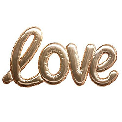 Atmosphera Sticker Ballon Love 24x47cm Or