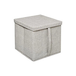 Five Simply Smart Boîte de Rangement Déco Couvercle 31x31cm Beige 