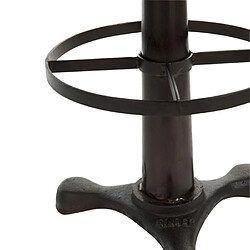 Paris Prix Tabouret Design Cuir & Métal Molda 80cm Marron