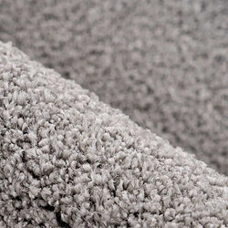 Avis Paris Prix Tapis Tissé Shaggy à Poils Longs Nila Gris 80 x 150 cm