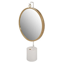 Paris Prix Miroir à Poser Rond Eleganca 75cm Blanc & Or
