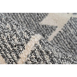 Avis Paris Prix Tapis Tissé Géométrique Rhombus Gris & Beige 120 x 170 cm