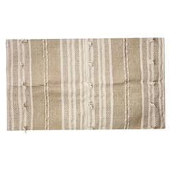 Atmosphera Tapis Déco en Jute 3D Pompons 90x150cm Ivoire