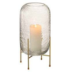 Paris Prix Vase sur Pied en Verre Pieto 30cm Transparent