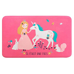 Paris Prix Tapis Enfant Princesse Licorne 45x75cm Rose