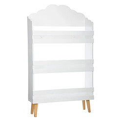 Atmosphera Bibliothèque 3 Niveaux Nuage 100cm Blanc