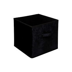 Five Simply Smart Boîte de Rangement Carrée Velours Mix n'Modul 31x31cm Noir 