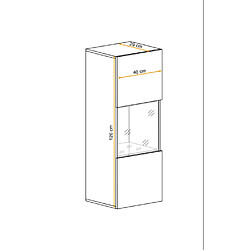 Avis Paris Prix Vitrine LED Murale Design Fly III 126cm Blanc