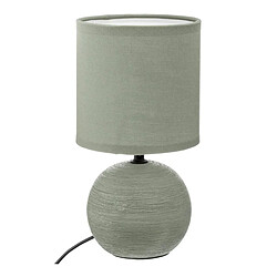 Atmosphera Lampe à Poser Céramique Boule 25cm Vert Kaki