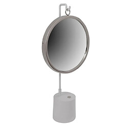 Paris Prix Miroir à Poser Rond Eleganca 65cm Blanc & Argent