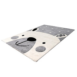 Acheter Paris Prix Tapis de Chambre Enfant Ours Leonora Argent 80 x 150 cm