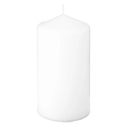 Atmosphera Bougie Ronde Hugo 14cm Blanc