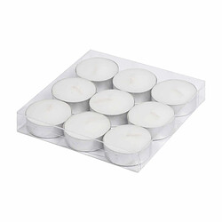 Paris Prix Lot de 9 Bougies Parfumées Chauffe-Plat Gaïa 3cm Jasmin