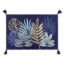 Paris Prix Tapis Déco Imprimé Ornella 60x90cm Bleu
