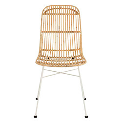 Paris Prix Chaise Design en Rotin Ema 88cm Naturel
