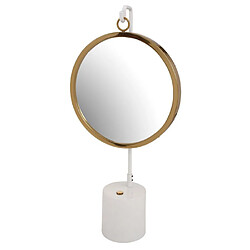 Paris Prix Miroir à Poser Rond Eleganca 65cm Blanc & Or