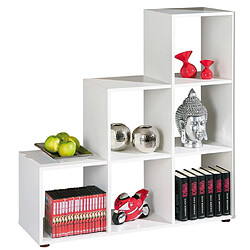 Paris Prix Étagère 6 Compartiments Kase 109cm Blanc