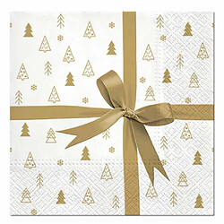 Paris Prix Lot de 20 Serviettes en Papier Cadeau 33x33cm Or
