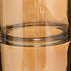 Atmosphera Vase Design Bouteille en Verre Line 30cm Ambre