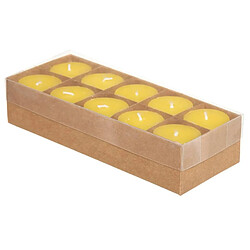 Atmosphera Lot de 10 Bougies Générique 4cm Citronnelle