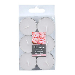 Paris Prix Lot de 12 Bougies Chauffe-Plat Essentiel 3,5cm Rose