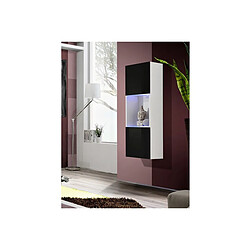 Paris Prix Vitrine LED Murale Design Fly III 126cm Noir & Blanc