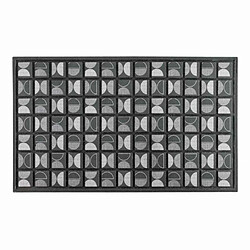 Paris Prix Tapis d'Entrée Déco Retroblack 45x75cm Noir