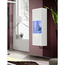 Paris Prix Vitrine LED Murale Design Fly III 126cm Blanc