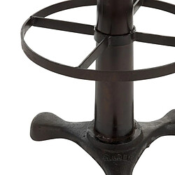 Paris Prix Tabouret Design Cuir & Métal Molda 79cm Noir